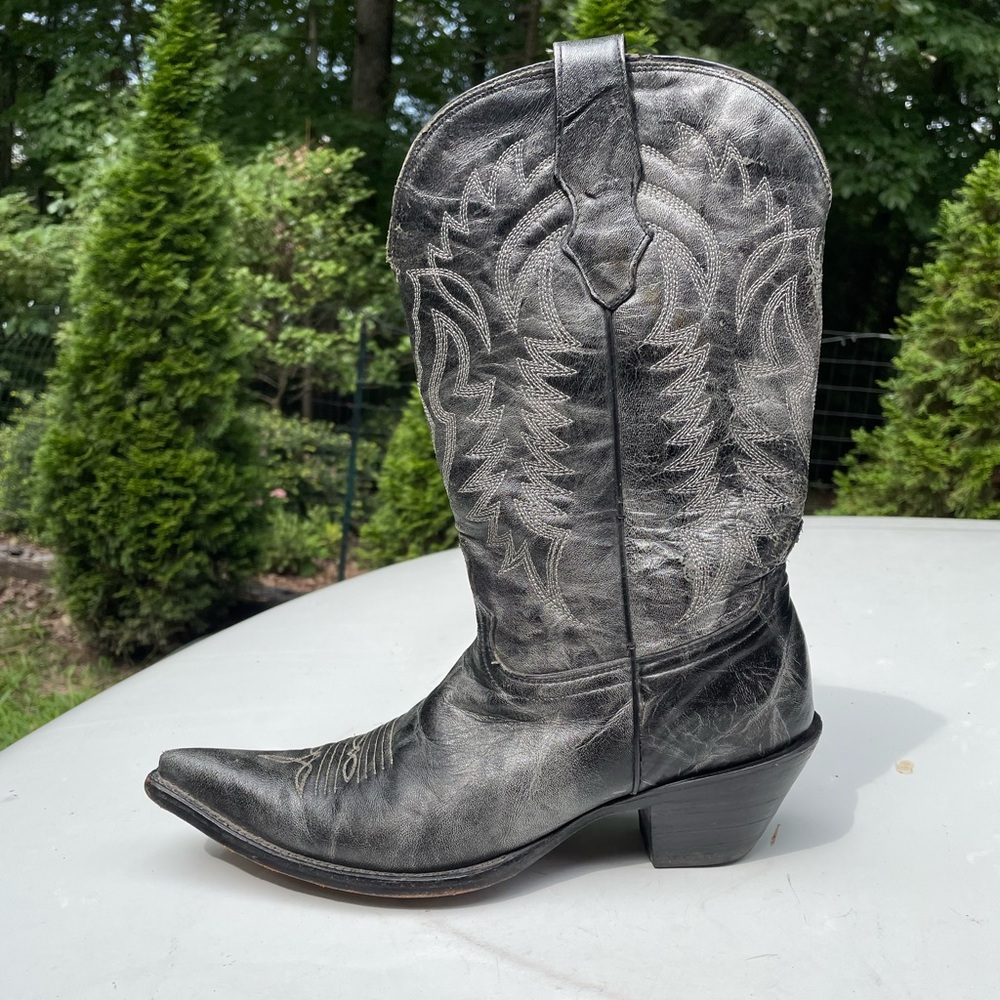 Corral Black Metallic Western Boots Size 8.5 Woman’s